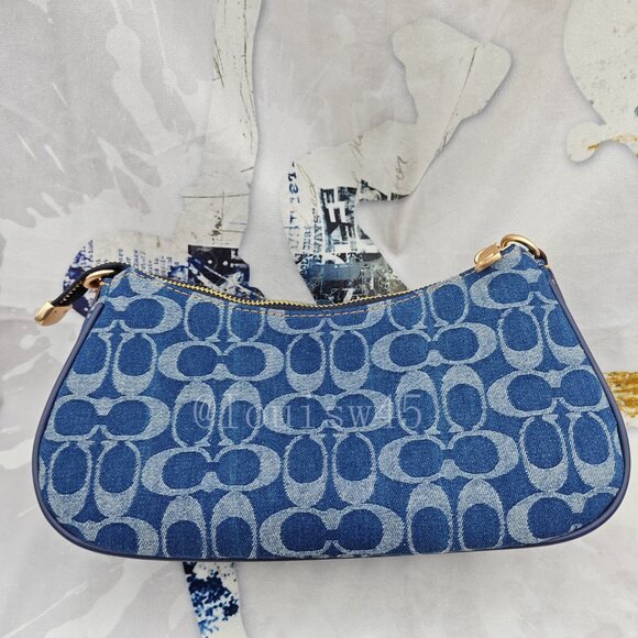 Coach Ashton In Signature Denim Shoulder Bag - Picture 6 of 10